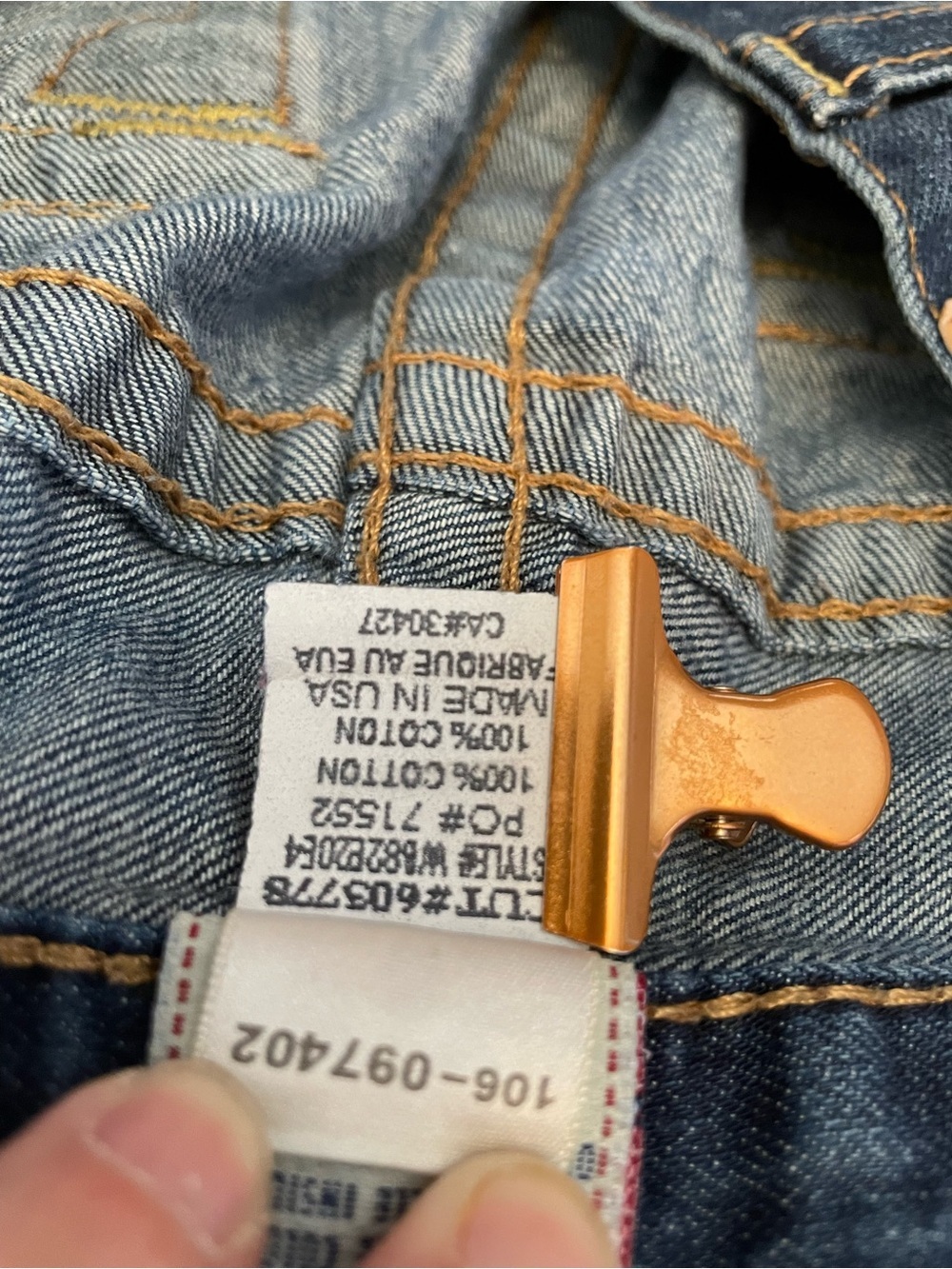 True Religion Men’s Distressed Denim Jordan Jeans - Picture 14 of 15